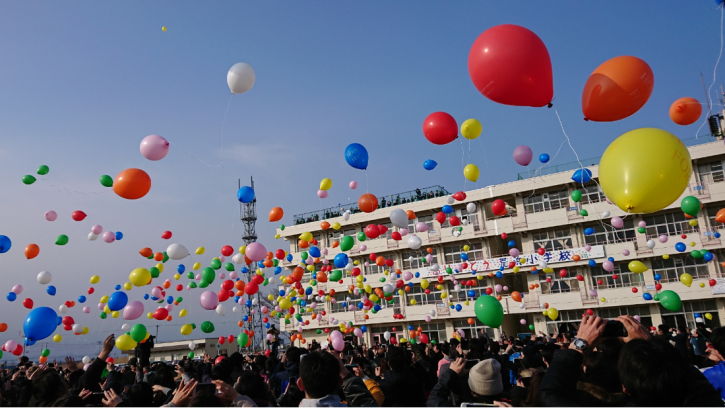 A memorial event at an earthquake disaster remain (elementary school) (Sendai City, Miyagi Prefecture)