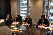Meeting with overseas investors