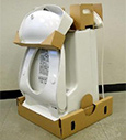 Packaging for the Washlet with a water tank is environmentally friendly and user friendly